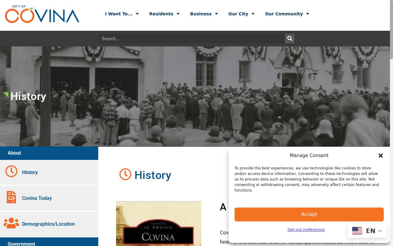Covina city directory official history